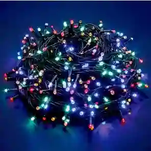 Luces Navideñas 300 Led Multicolor En Cable Conectables