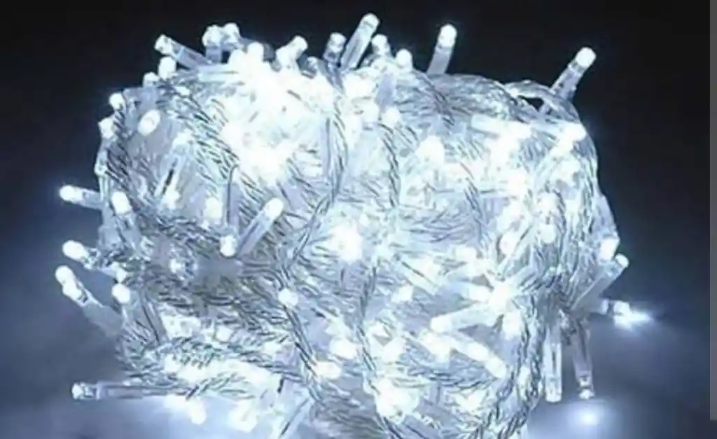 Alumbrado Luces Lineales Tono Blanco Led Con Continuidad Cable Transparente 13m 200 Bombillos 110v 60hz Arbol De Navidad Pesebre Decoracion