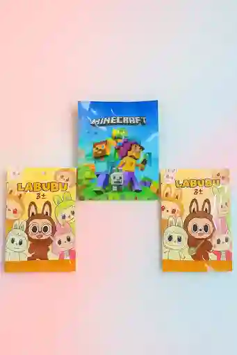 ✅ Set De Bolsitas Sorpresa Minecraft Y Labubu