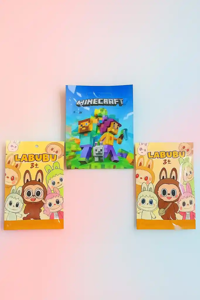 ✅ Set De Bolsitas Sorpresa Minecraft Y Labubu