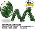 Guirnalda Gruesa Alambrada De Pino Verde Artificial X 240 Cm