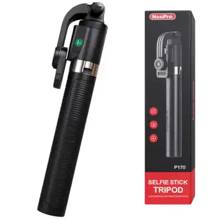 Trípode Selfie Stick Telescópico Con Control Remoto Y Rotación 360° – Extensible Hasta 1.7 M
