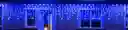Alumbrado Luces Lluvia Tono Azul Led Con Continuidad 3m 96 Bombillos 110v 60hz Decoracion Navidad Exterior Mirador Balcon Ventana