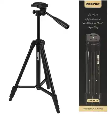 Trípode Profesional De Aluminio Con Nivel De Burbuja Y Gancho De Estabilidad