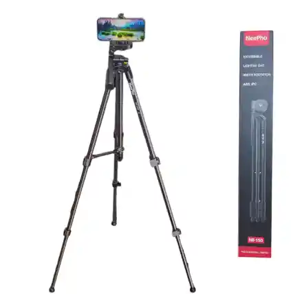 Trípode Profesional De Aluminio Con Placa De Liberación Rápida Y Nivel De Burbuja