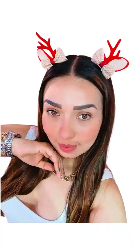 🎄navidad ✨ Pinzas Navideñas Para El Cabello “renos Fashion” 🦌💖