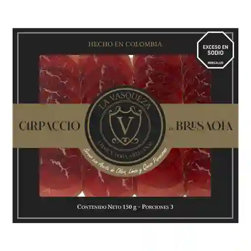 La Vasqueza Carpaccio Bresaola 150 G