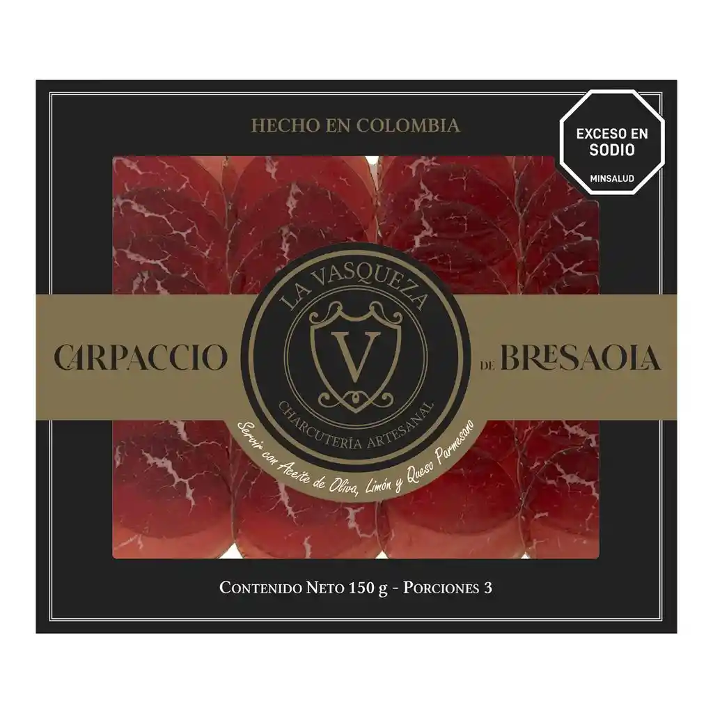 La Vasqueza Carpaccio Bresaola 150 G