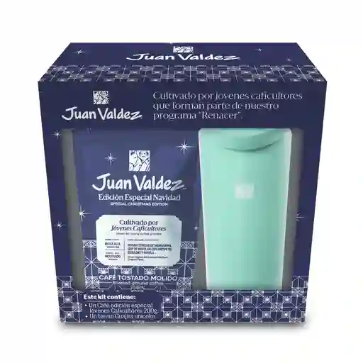 Juan Valdez Café Tostado Molido Edición Navideña 200 G / 7.05 Oz + Termo