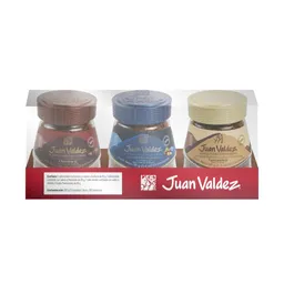 Juan Valdez Café Liofilizado Incluye 3 Sabores Chocolate, Avellana, Vainilla Y Canela 3 Unidades / 95 G