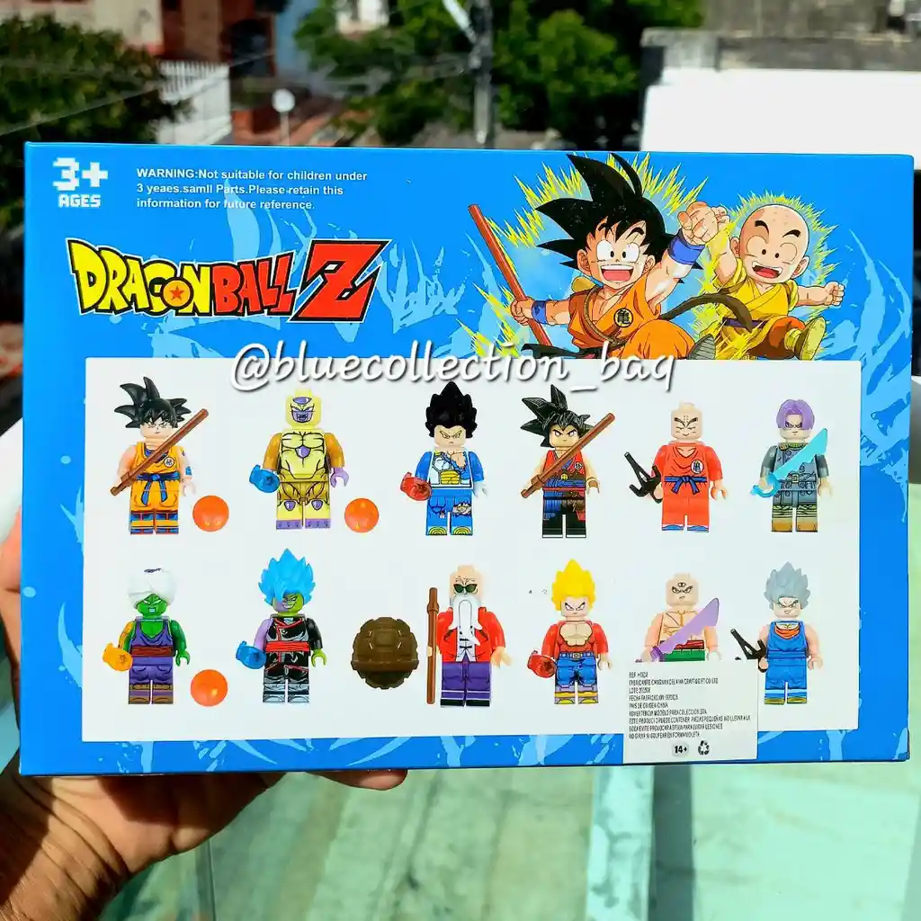 Set Anime Dragón Ball Z X12 Figuras Tipo Lego 5 Cms
