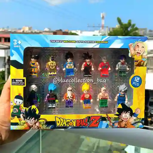 Set Anime Dragón Ball Z X12 Figuras Tipo Lego 5 Cms