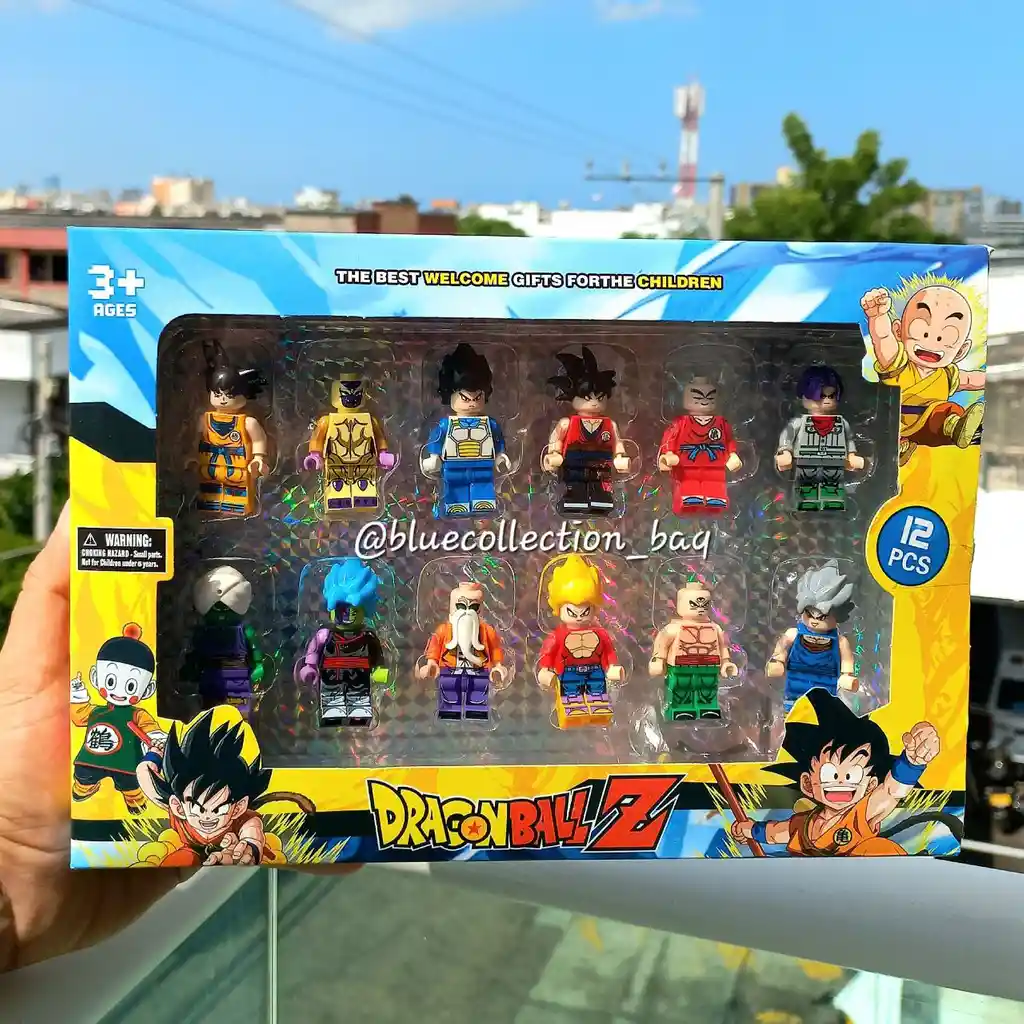 Set Anime Dragón Ball Z X12 Figuras Tipo Lego 5 Cms