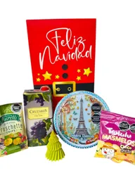 Ancheta Navidad En Familia Con Cafe, Chocolates Y Vino - Regalo De Navidad - Ancheta Regalo Familiar O Empresarial