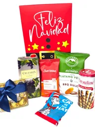 Ancheta Momento De Navidad Con Cafe, Chocolates Y Vino - Regalo De Navidad - Ancheta Regalo Familiar O Empresarial