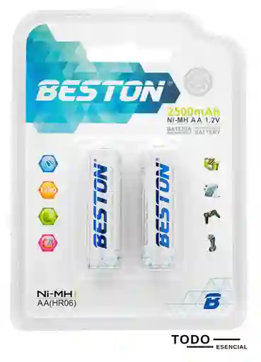 Pilas Recargables Beston Aax2 2500mah