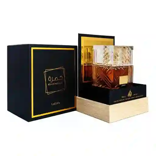 Perfume Khamrah Lattafa Unisex Estuche De Lujo 100 Ml