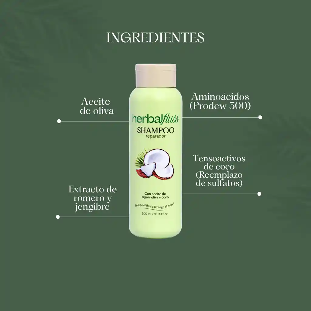 Shampoo Reparador Herbalfluss 500ml