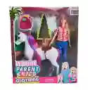 Muñeca Jinete Con Caballo Juguete Niñas