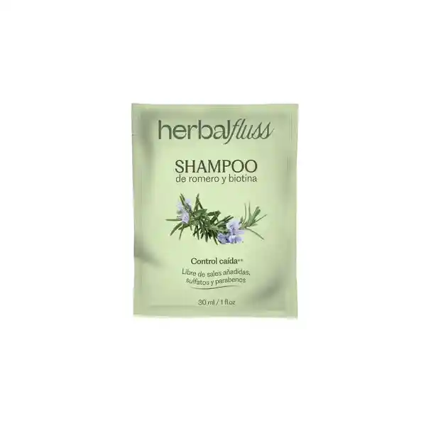 Shampoo De Romero Y Biotina Sachet Herbalfluss 30ml