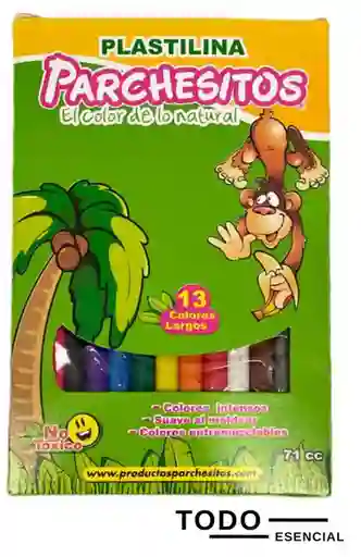 Plastilina Larga Caja X 13 Barras Colores Surtidos