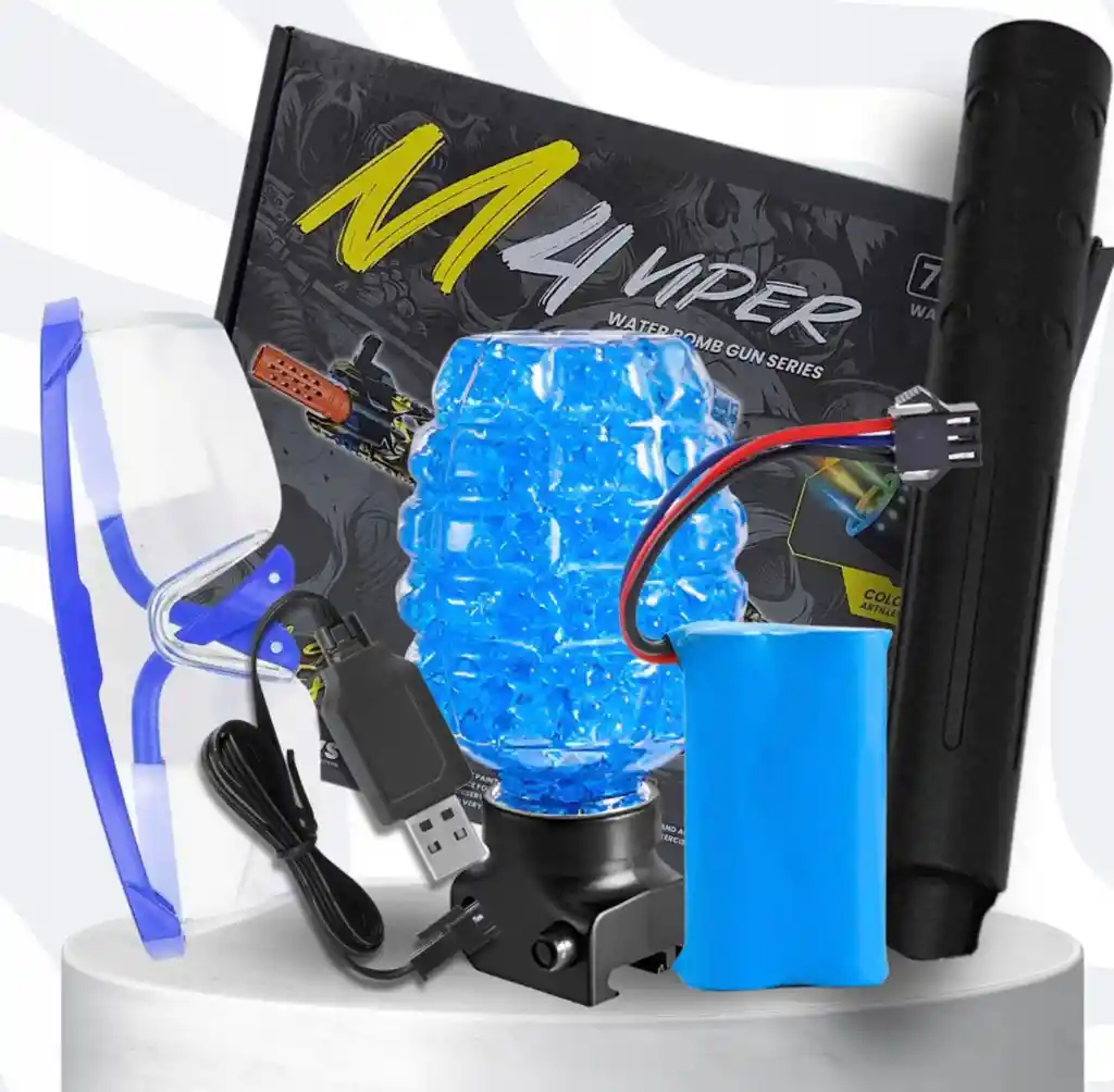 Fusil Lanzador Juguete Recargable Bolitas De Hidrogel M4 Viper
