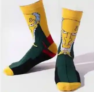 Regalo Calcetines Divertidos Animados Montgomery Burns los Simpson