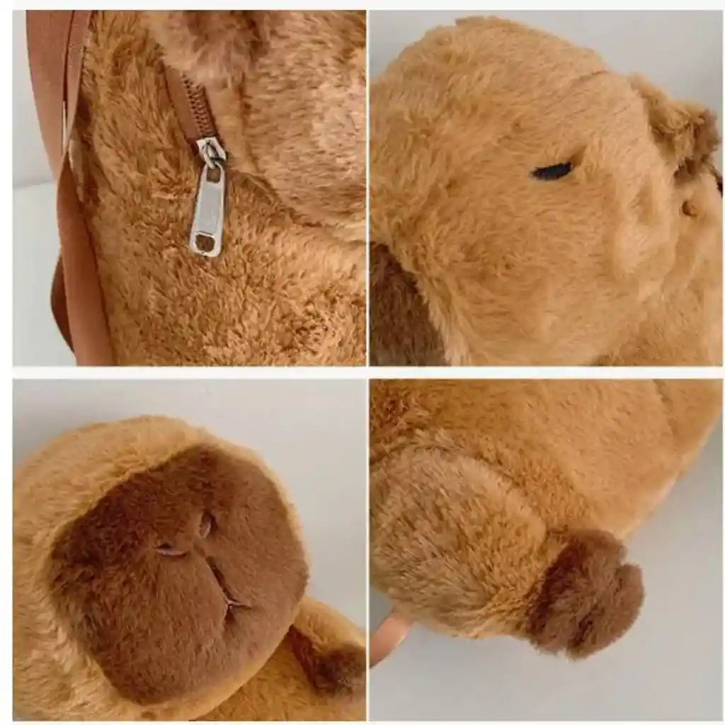 Maleta Mochila Peluche Capibara