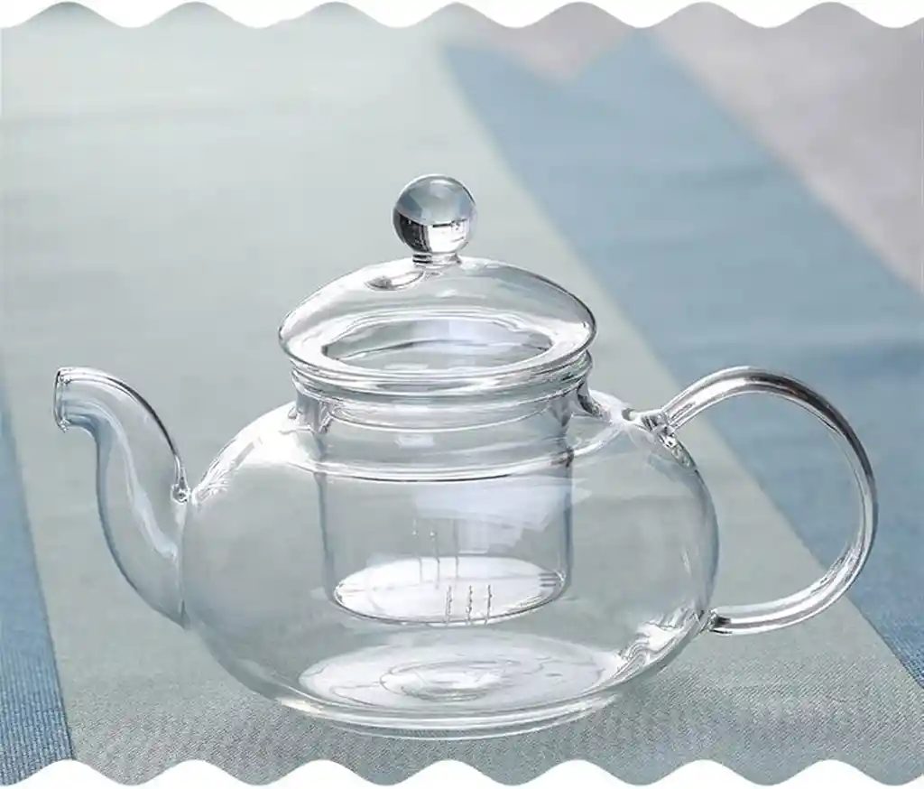 Tetera De Vidrio Gruezo Resistente Al Calor De Vidrio De Alto Borocilicato