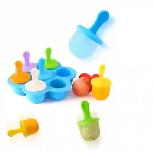 Molde En Silicona Para Paletas Colores Surtidos