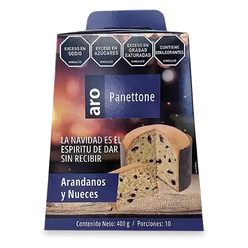 Panettone Arándanos Y Nueces 400g