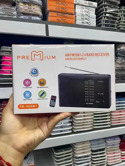 Radio Am, Fm Y Sw1-2 | Radio 4 Bandas | Entrada Usb Y Tf Player | Bluetooth Conection | Incluye Control Remoto Y Correa