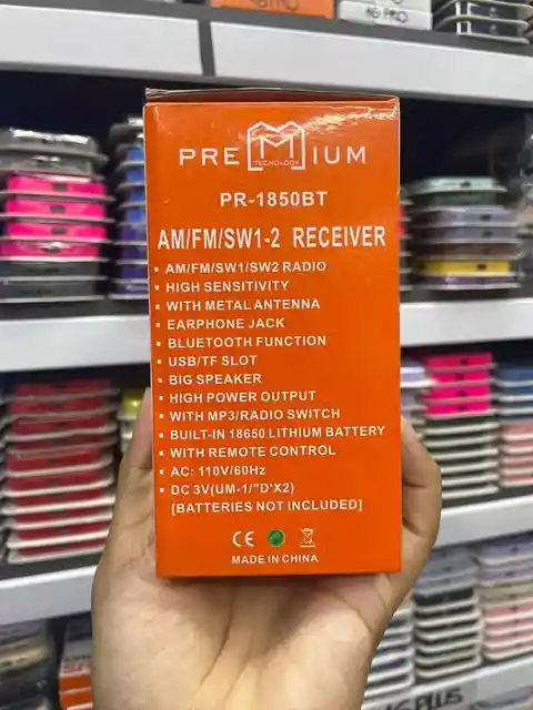 Radio Am, Fm Y Sw1-2 | Radio 4 Bandas | Entrada Usb Y Tf Player | Bluetooth Conection | Incluye Control Remoto Y Correa
