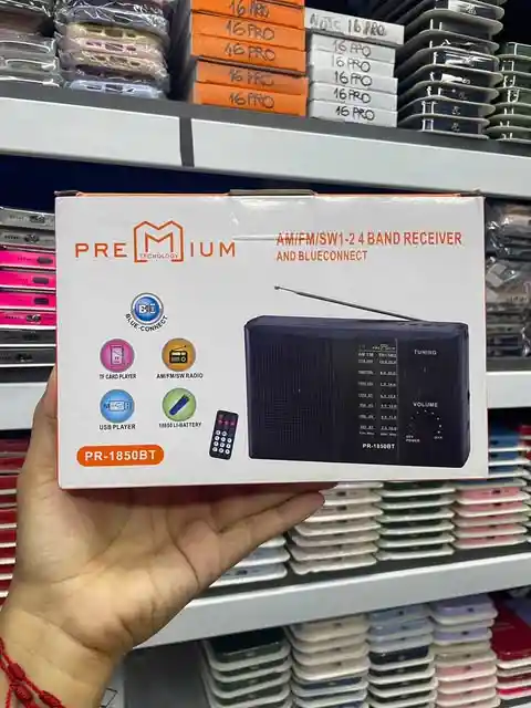 Radio Am, Fm Y Sw1-2 | Radio 4 Bandas | Entrada Usb Y Tf Player | Bluetooth Conection | Incluye Control Remoto Y Correa