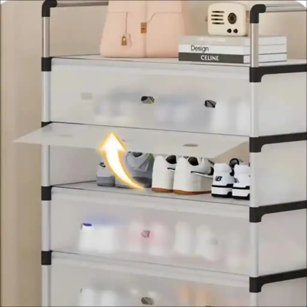 Zapatero 6 Niveles Con Tapa Organizador