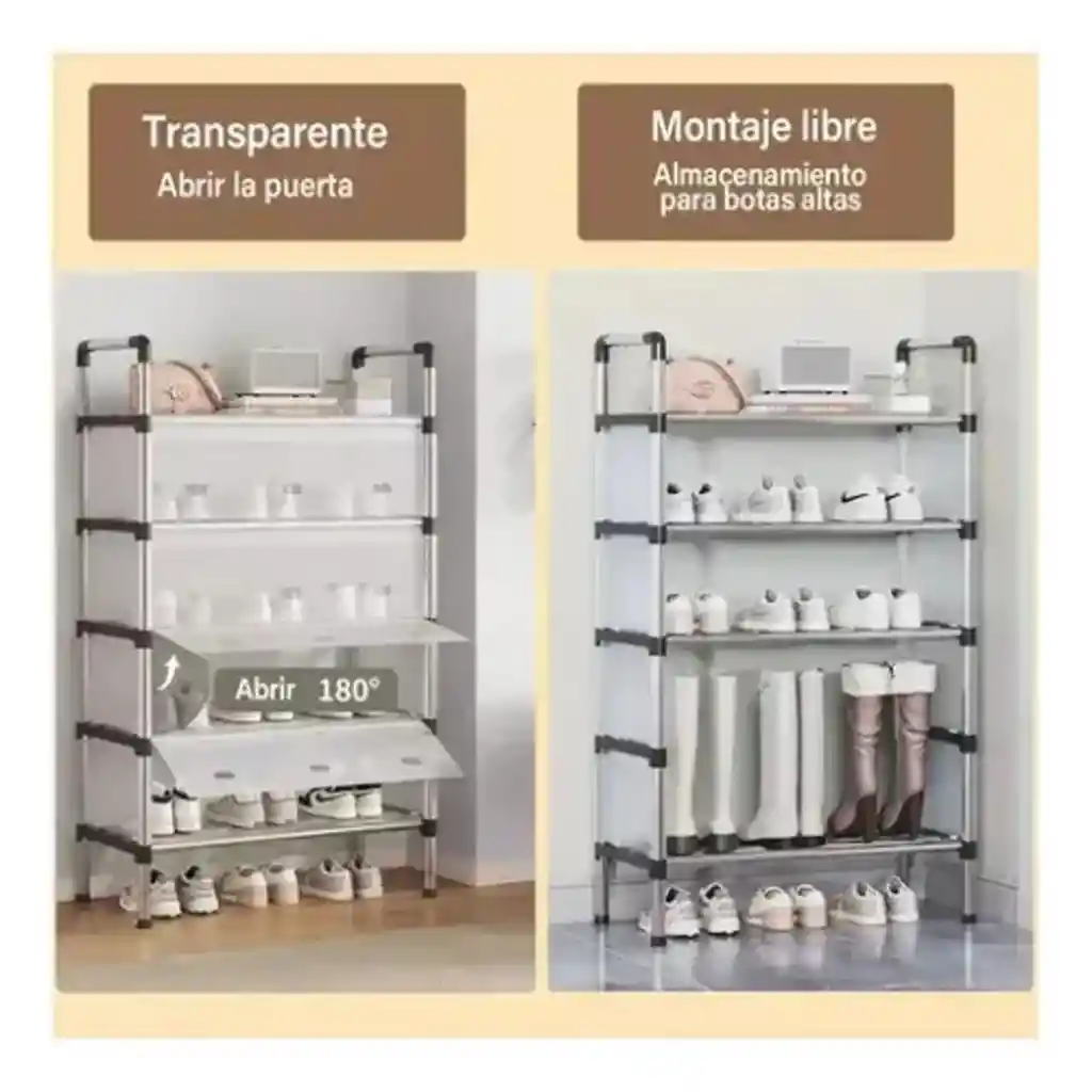 Zapatero 6 Niveles Con Tapa Organizador