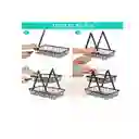 Organizador De Cocina Metálico Frutero Y Alimentos 2 Pisos - Negro