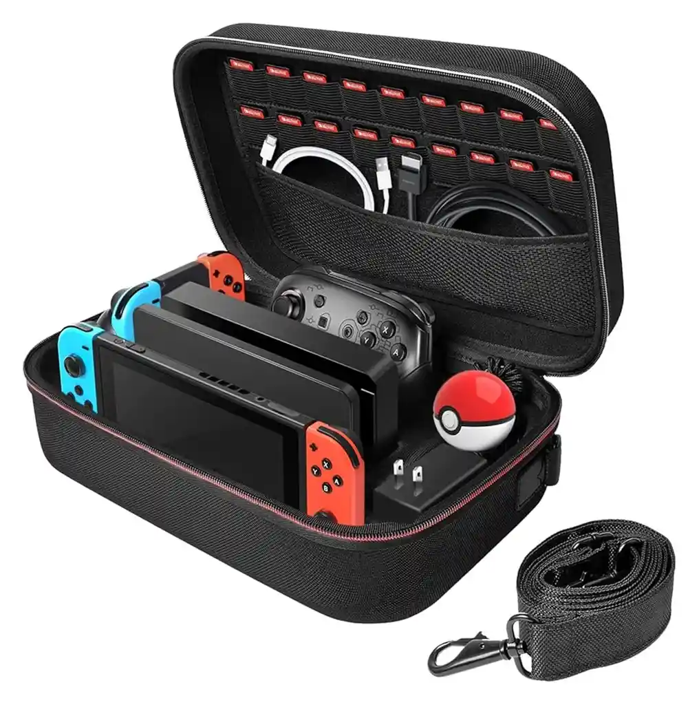 Maleta Viajera Negra Compatible Switch/ Switch Oled