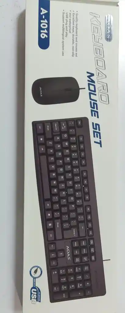 Teclado Mouse Usb A 1016 Aoas