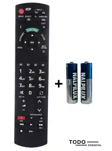 Control Remoto Tv Panasonic Universal Genérico Con Pilas