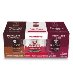 Refisal Sal Parrillera, Ahumada Y Bbq 3 Unidades / 500 G