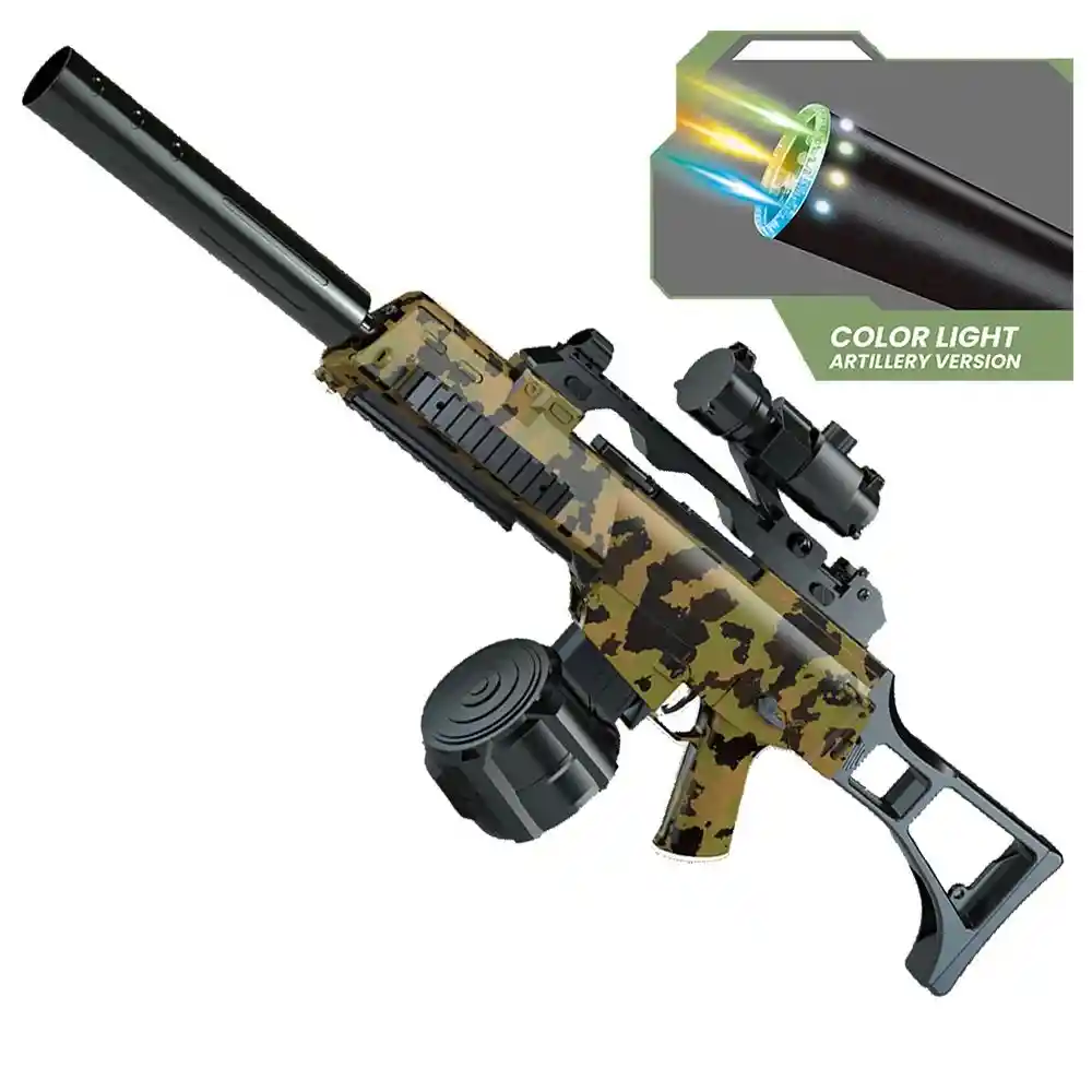 Fusil Lanzador De Hidrogel Flash Light Flame G 36 Juguete Recargable