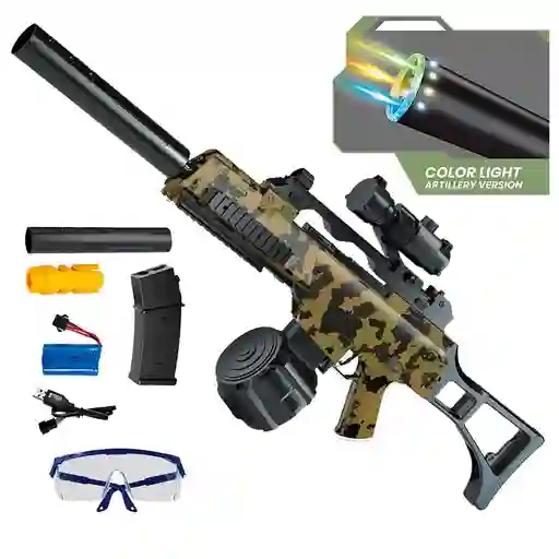 Fusil Lanzador De Hidrogel Flash Light Flame G 36 Juguete Recargable