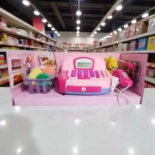 Caja Registradora Compras De Juguete Para Niña Con Luz, Sonido Y Microfono