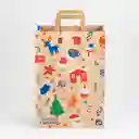 Bolsa De Papel Navideña Mediana