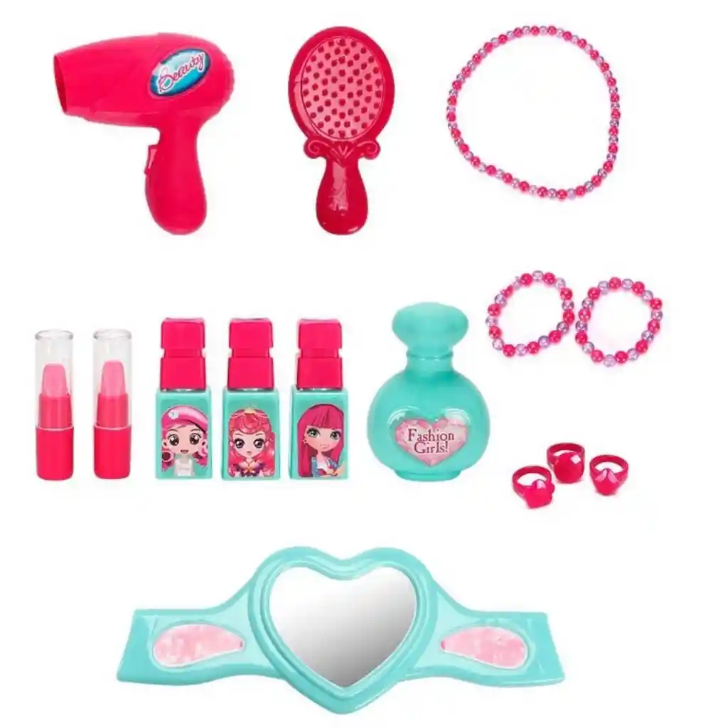 Tocador Princesas En Maleta Portable Con Accesorios