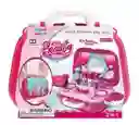 Set Tocador Maleta Portátil Para Niña Juguete De Lujo