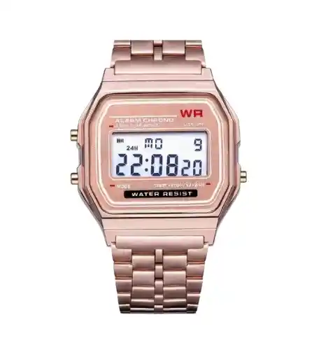 Reloj De Mujer Rosa Gold Oro Resistente