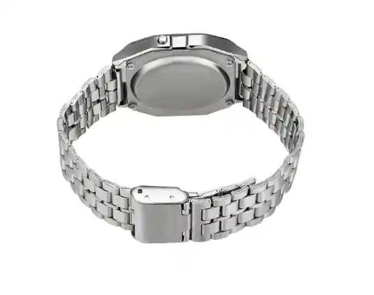 Reloj Unisex Plateado Resistente