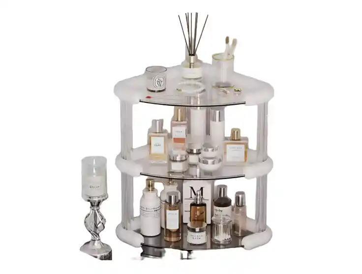 Organizador De Maquillaje Esquinero 3 Niveles